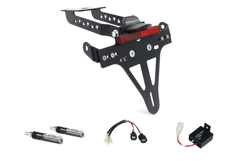 Alpha Technik Kentekenplaathouder Kit met knipperlicht voor Z/Ninja 650 vanaf 2020