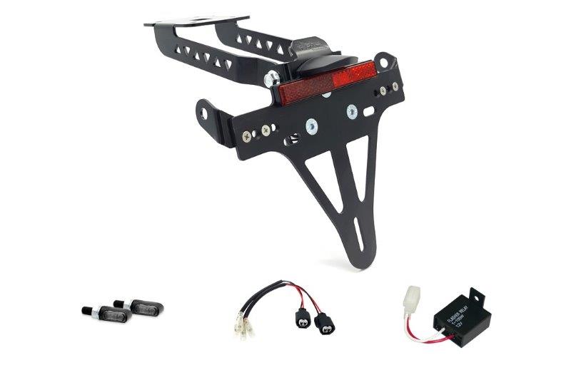 Alpha Technik Kentekenplaathouder Kit met knipperlicht voor Z/Ninja 650 vanaf 2020