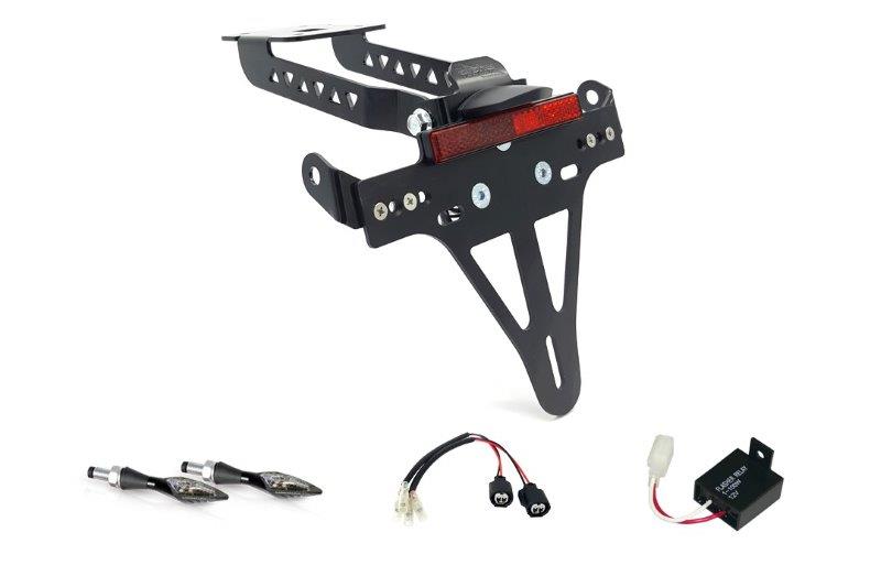 Alpha Technik Kentekenplaathouder Kit met knipperlicht voor Z/Ninja 650 vanaf 2020