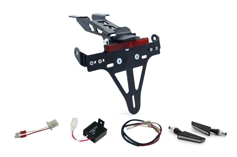 Alpha Technik Kentekenplaathouder Kit met knipperlicht voor Yamaha MT125 20-