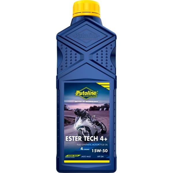 Putoline 1 liter Ester Tech 4+ 15W-50 vol-synthetische 4-takt motorfietsolie