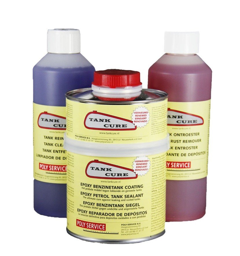 Tankcure tankreparatie set voor motorfiets benzinetanks tot 20 ltr