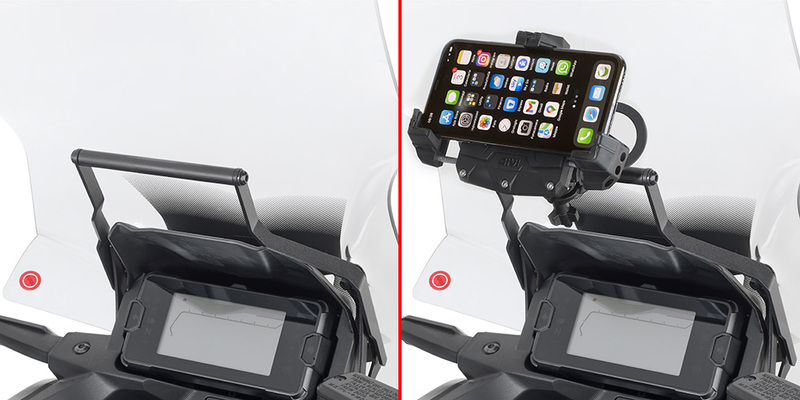 Givi FB1192 beugel voor monteren van GPS of smartphonehouder op Honda NC750XA and NC750XD vanaf 2021 t/m 2022