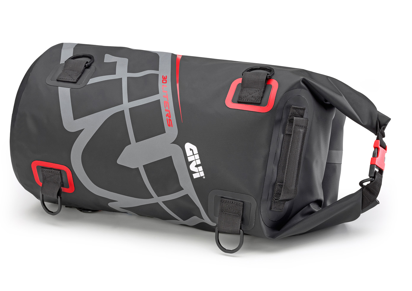 Givi EA114GR Bagagetas waterdicht seat roll zwart / Grijs / rood 30 liter