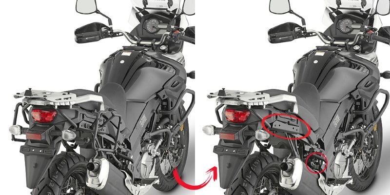 Givi PL3112 Monokey Zijkofferrek Suzuki DL650 V-strom vanaf 2017 t/m 2022