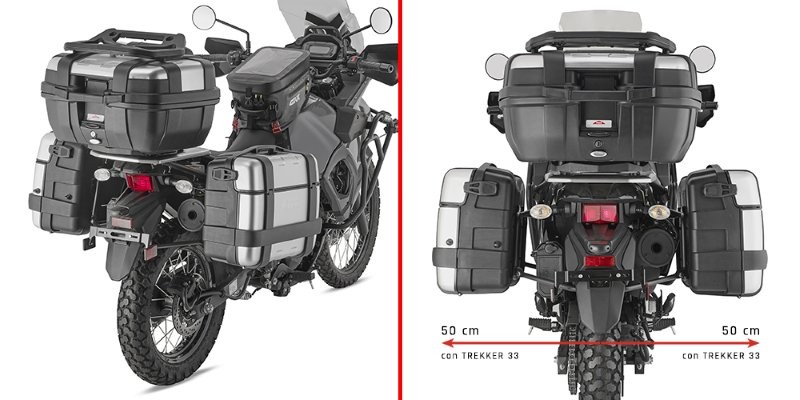 Givi PL4133 Monokey Zijkofferrek Kawasaki Klr 650 S vanaf 2023
