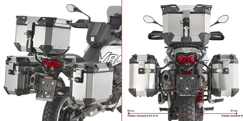 Givi PLO8209CAM Zijkofferrek Trekker Outback  Moto Guzzi V85 TT vanaf 2024