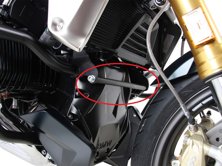 Hepco&Becker Valbeugel verstevigingsbeugel zwart voor BMW R1250RS vanaf 2019