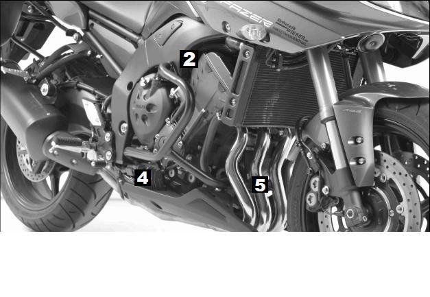 Hepco&Becker Valbeugel zwart voor Yamaha FZ8 Fazer vanaf 2010 tot 2016