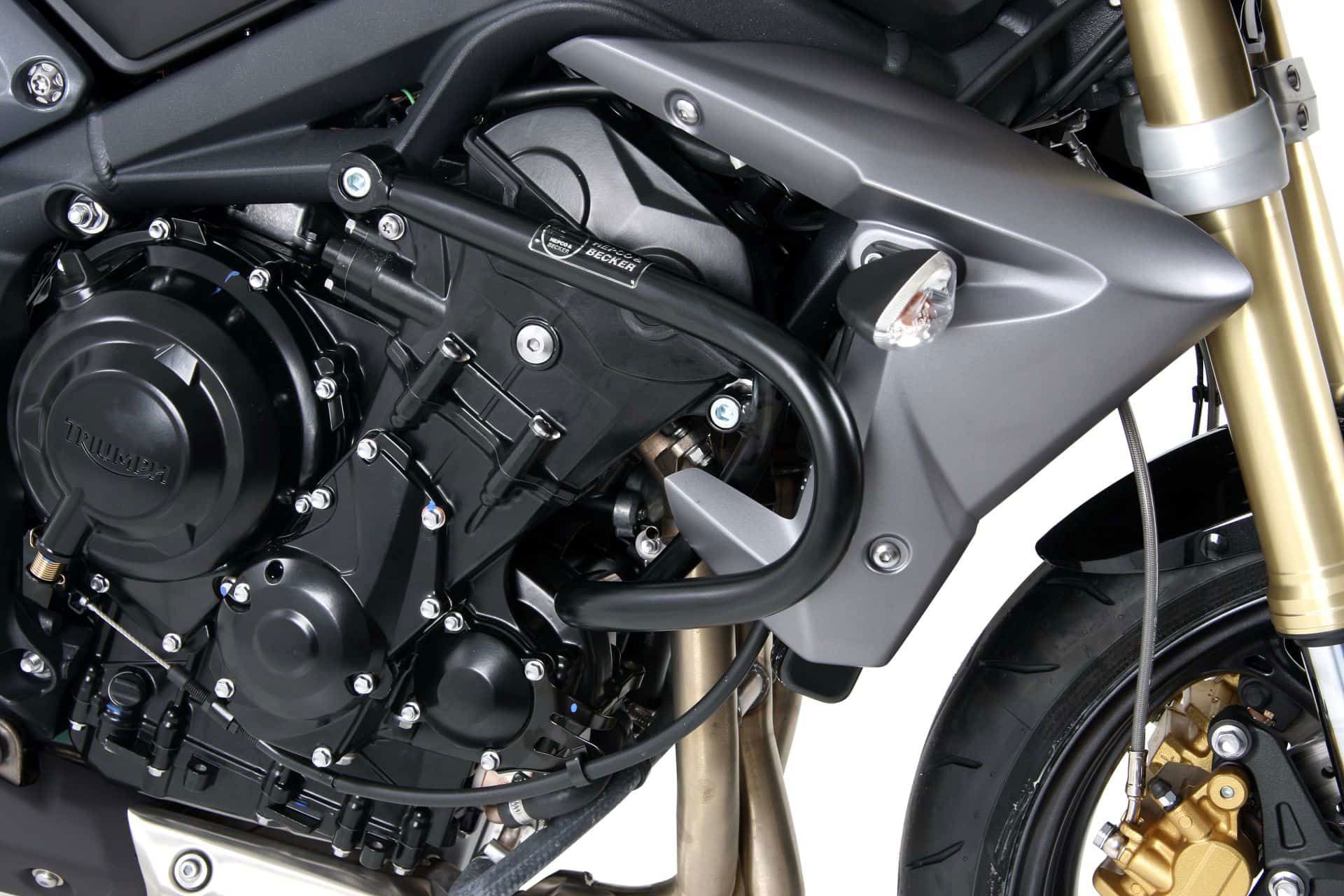 Hepco&Becker Valbeugel zwart voor Triumph Street Triple 675 vanaf 2013 tot 2016