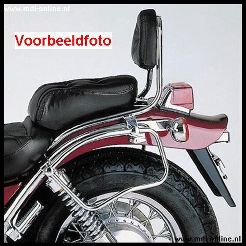 Hepco&Becker Sissybar zonder rekje chroom voor Kawasaki EN500 vanaf 1990 tot 1995