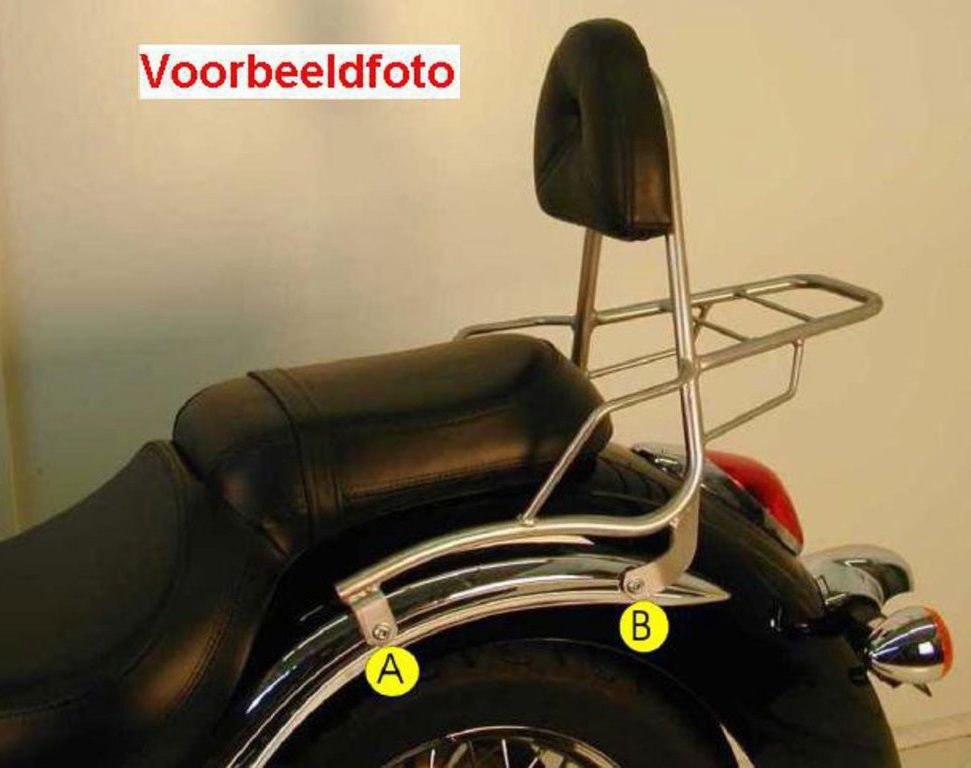 Hepco&Becker Sissybar met rekje chroom voor Honda CMX250 REBEL