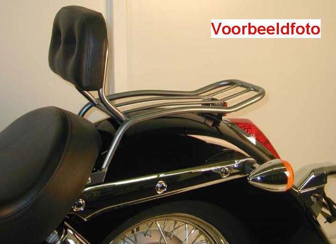 Hepco&Becker Solorack met rugsteun chroom voor Honda VT1100C3