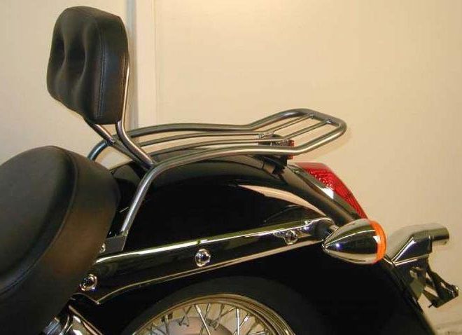 Hepco&Becker Solorack met rugsteun chroom voor Honda VT750 vanaf 2004 tot 2007
