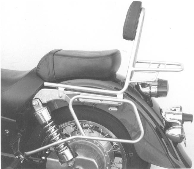 Hepco&Becker Sissybar met rekje chroom voor Kawasaki VN1500 CLASSIC vanaf 1998
