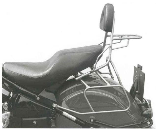 Hepco&Becker Sissybar met rekje zwart voor Kawasaki VN1500 DRIFTER