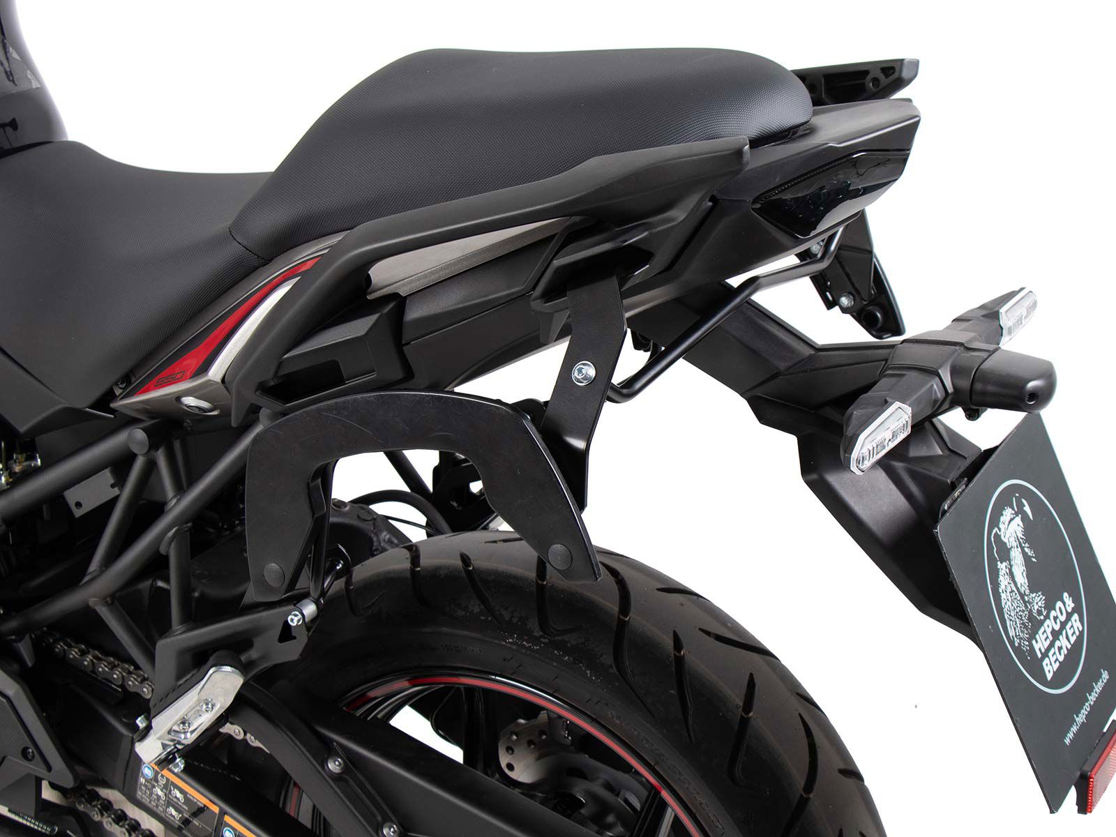 Hepco & Becker C-Bow tassendrager set zwart voor Kawasaki Versys 650 vanaf 2015 toto 2021