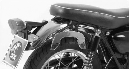 Hepco & Becker C-Bow custom tassendrager set chroom voor Kawasaki W650 / W800 vanaf 20