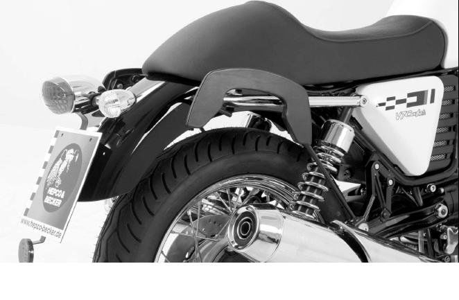 Hepco & Becker C-Bow tassendrager set chroom voor Moto Guzzi V7 Classic / V7 Cafe classic vanaf 2009 tot 2011