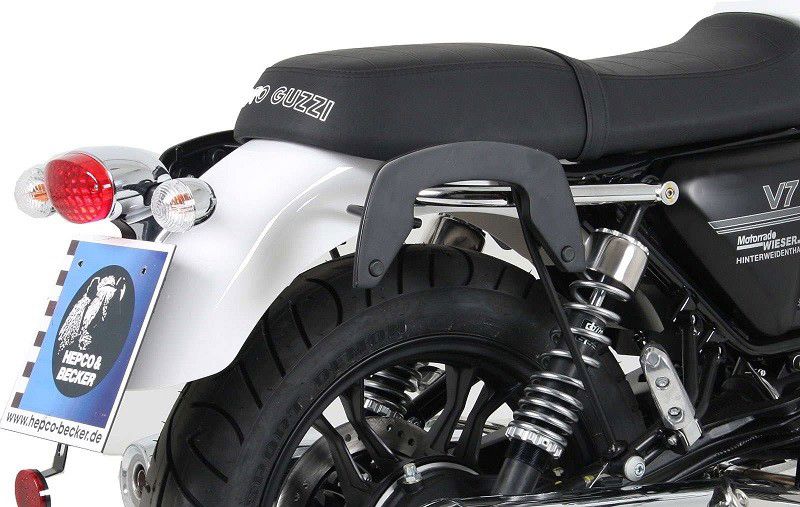Hepco & Becker C-Bow tassendrager set chroom voor Moto Guzzi V7 Classic/Special vanaf 2008 tot 2014