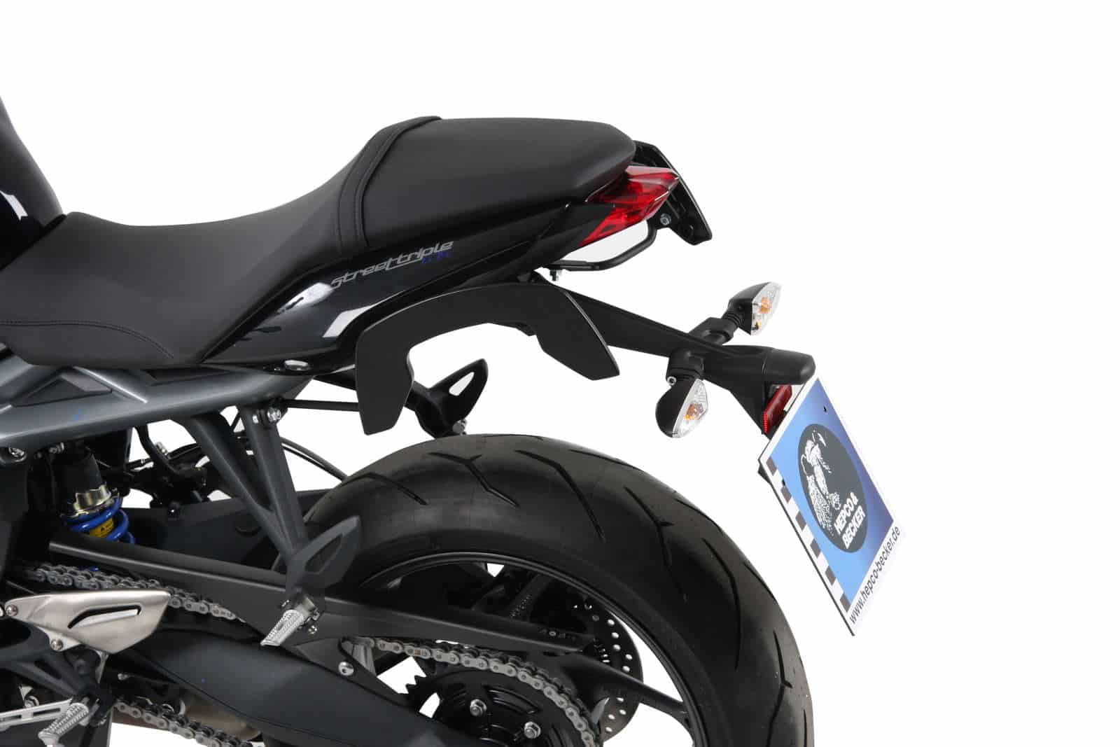 Hepco & Becker C-Bow tassendrager set zwart voor Triumph Street Triple 675/R vanaf 2013 tot 2016