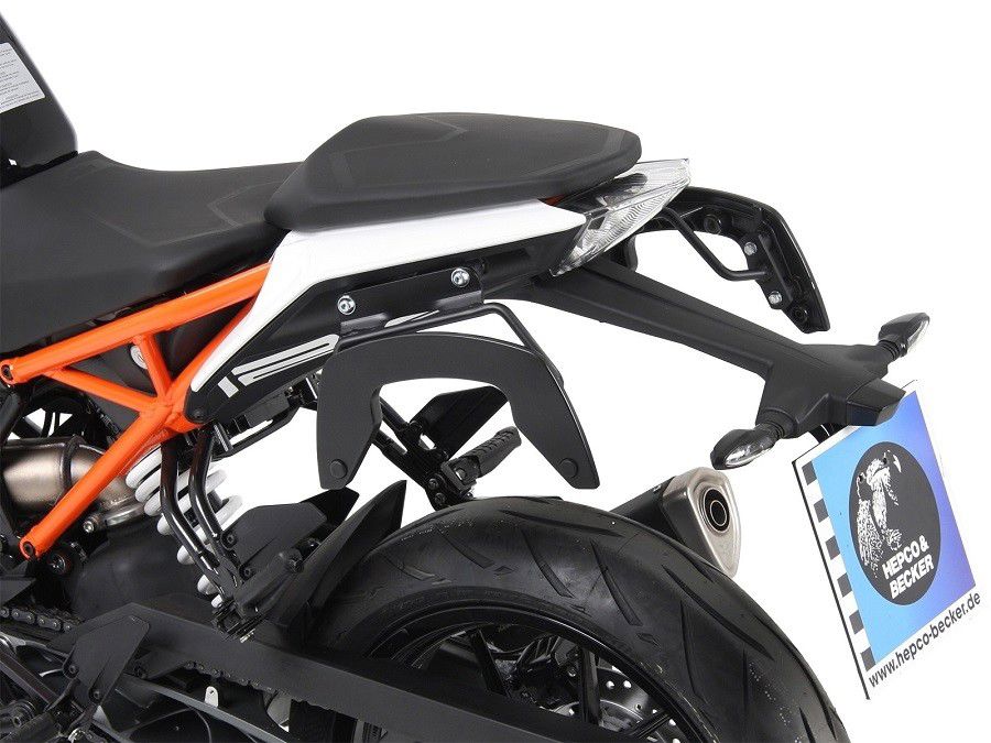 Hepco & Becker C-Bow tassendrager set zwart voor KTM Duke 125 vanaf 2017 tot 2020