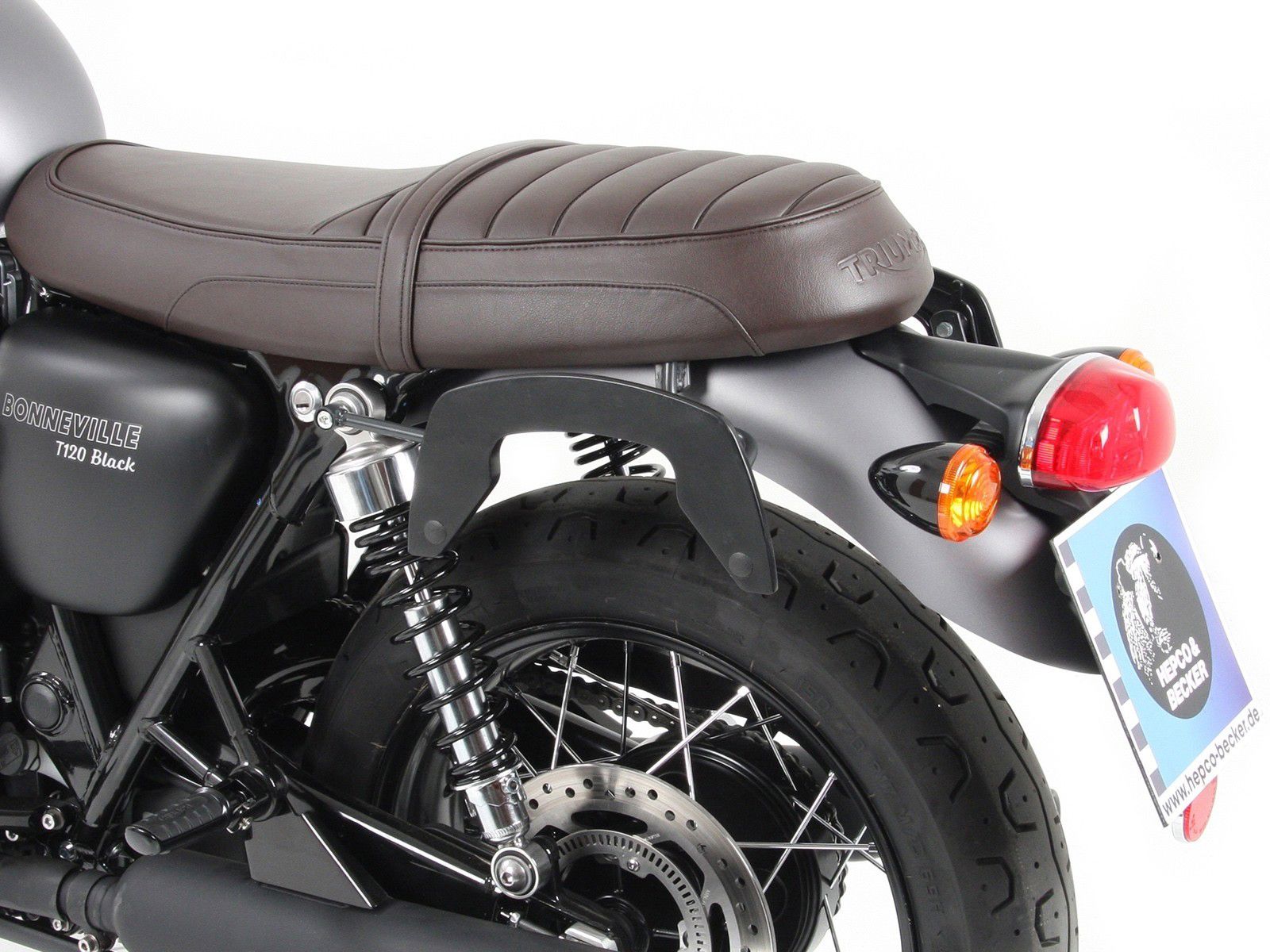 Hepco & Becker C-Bow tassendrager set chroom voor Triumph Bonneville T100/ Black vanaf 2017