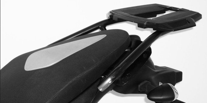 Hepco&Becker Topdrager Alurack zwart voor Suzuki Gladius SFV650 vanaf 2009