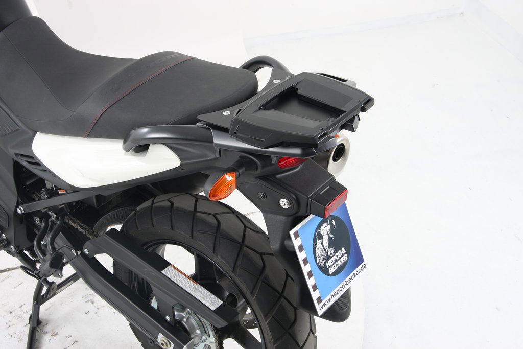 Hepco&Becker Topdrager Alurack zwart voor Suzuki DL650 vanaf 2012 tot 2016