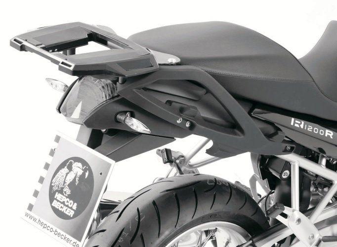 Hepco&Becker Topdrager Alurack zwart voor BMW R1200R vanaf 2011 tot 2014