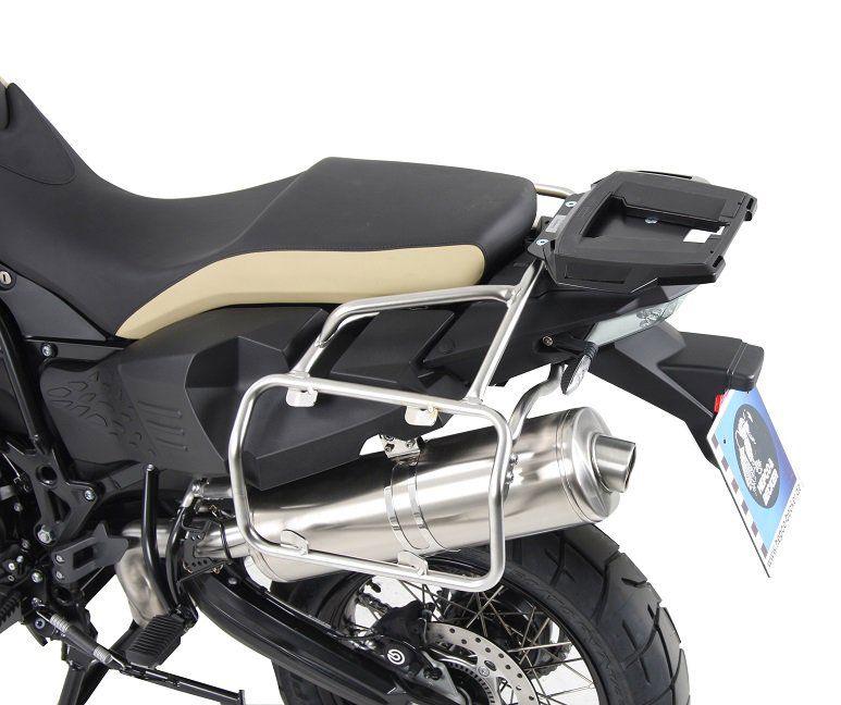Hepco&Becker Topdrager Alurack zwart voor BMW F800GS Adventure vanaf 2013 tot 2018