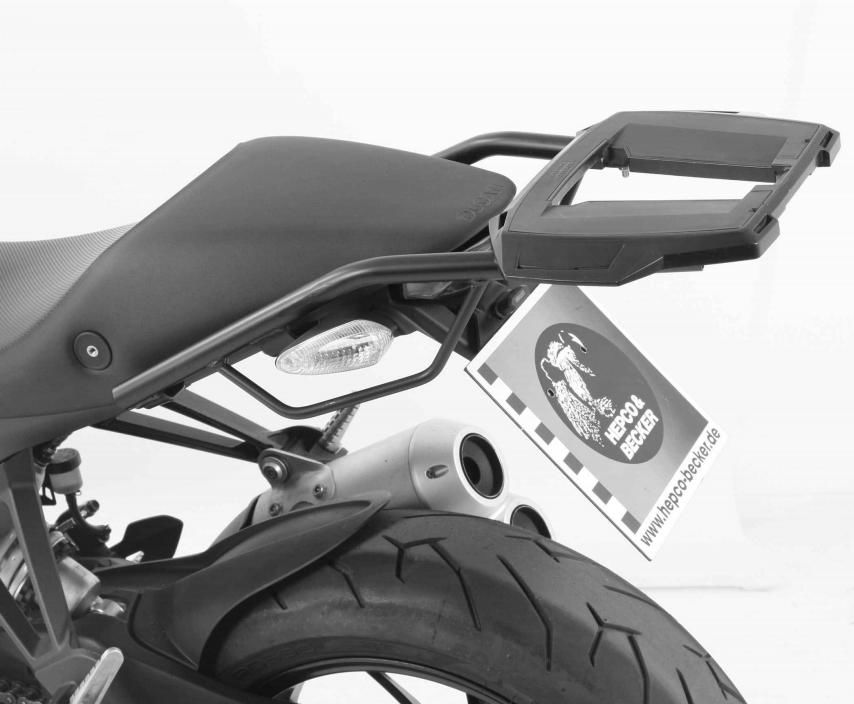 Hepco&Becker Topdrager Alurack zwart voor Ducati M1100 EVO vanaf 2011