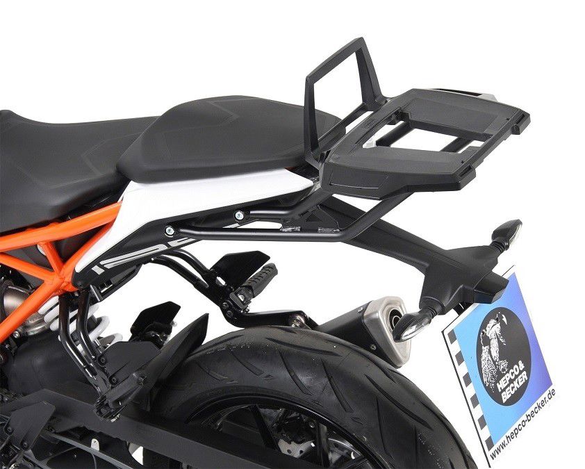 Hepco&Becker Topdrager Alurack zwart voor KTM 390 Duke vanaf 2017