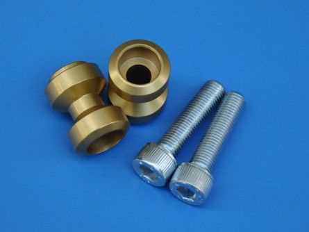 MP Bobbins alu goud M10 x 1,25mm set