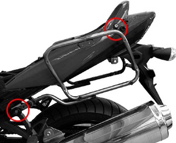 Zijkofferbeugel Suzuki GSF650 BANDIT / S van GIVI voor V35 koffer