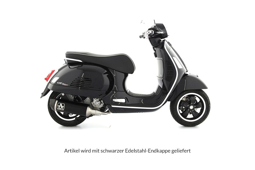 ARROW DARK Urban motorfiets uitlaat voor Vespa GTS300 vanaf 2021