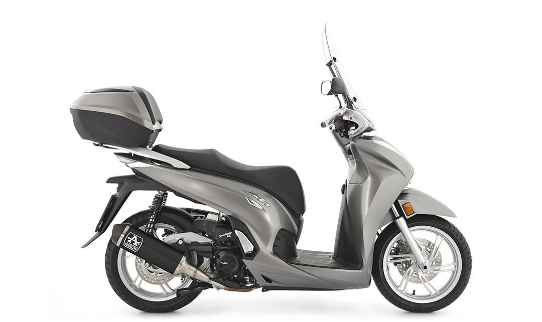 ARROW DARK Urban motorfiets uitlaat voor Honda Forza 350 vanaf 2021