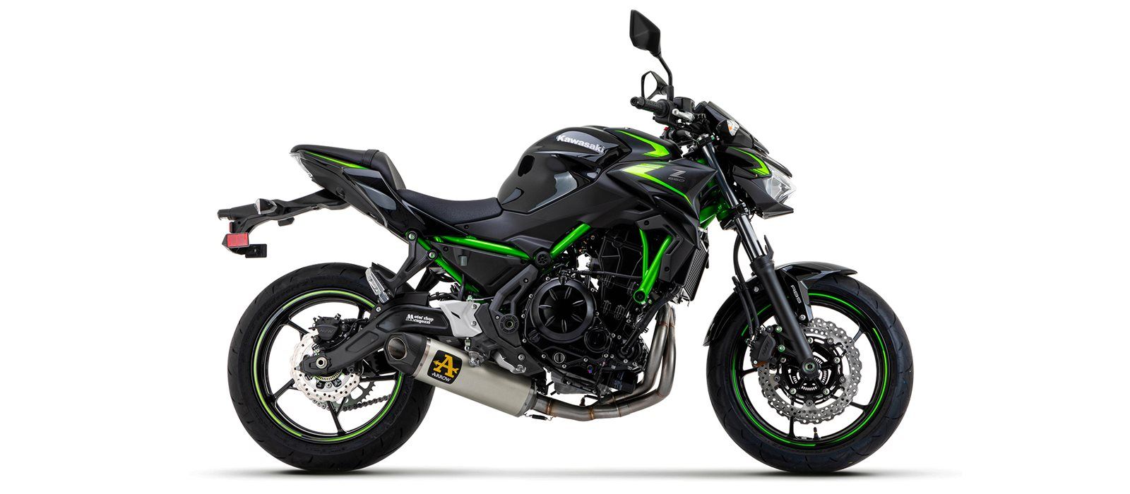 ARROW INDY RACE EVO motorfiets uitlaat voor Kawasaki Z650 vanaf 2024