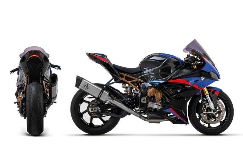 ARROW COMPETITION Compleet motorfiets uitlaatsysteem Titanium met PISTA einddemper voor BMW S1000RR vanaf 2021