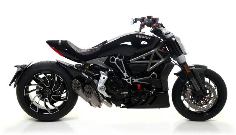 ARROW Dark Pro Race motorfiets uitlaat voor Ducati Diavel 1260S vanaf 2019