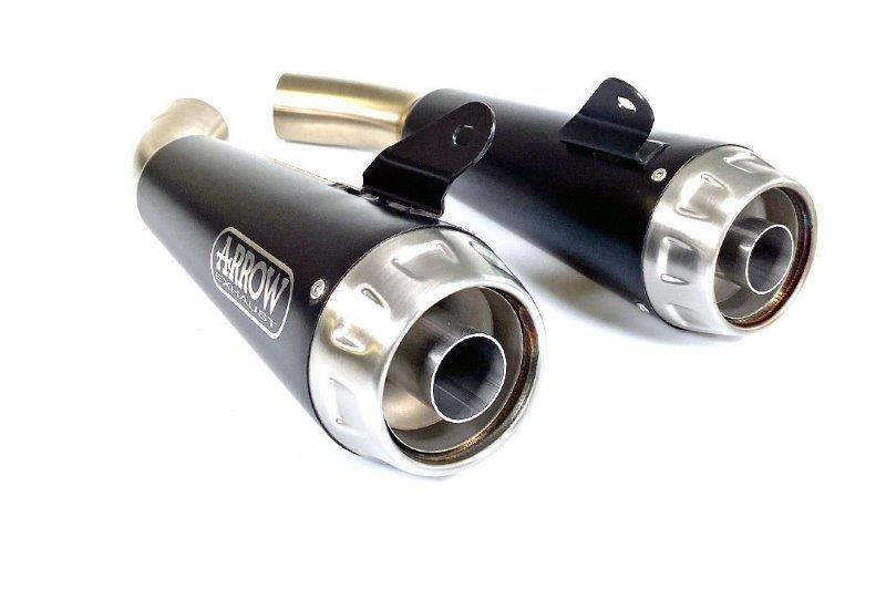ARROW Dark Pro Race motorfiets uitlaat voor Ducati Scrambler 1100 vanaf 2018