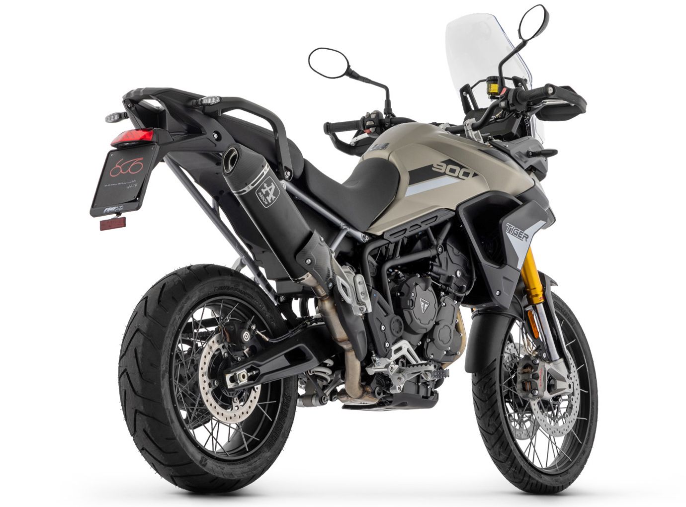 ARROW DARK VELOCE motorfiets uitlaat voor Triumph Tiger 900 vanaf 2020